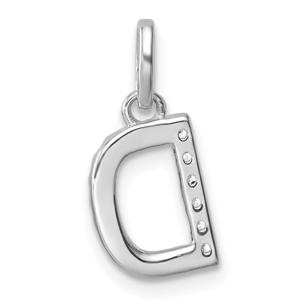 Twisted .05 ct. Diamond Initial D Charm - WBC