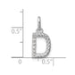Twisted .05 ct. Diamond Initial D Charm - WBC