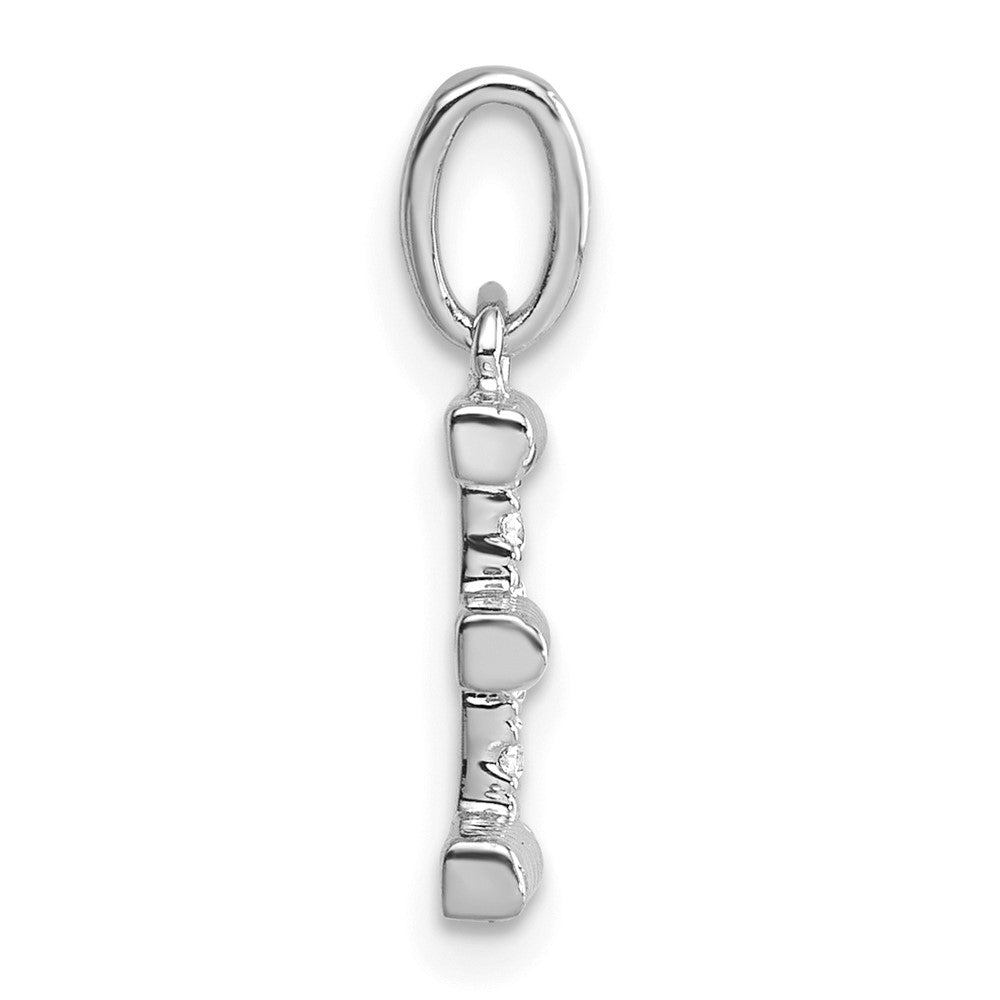 Twisted .05 ct. Diamond Initial E Charm - WBC