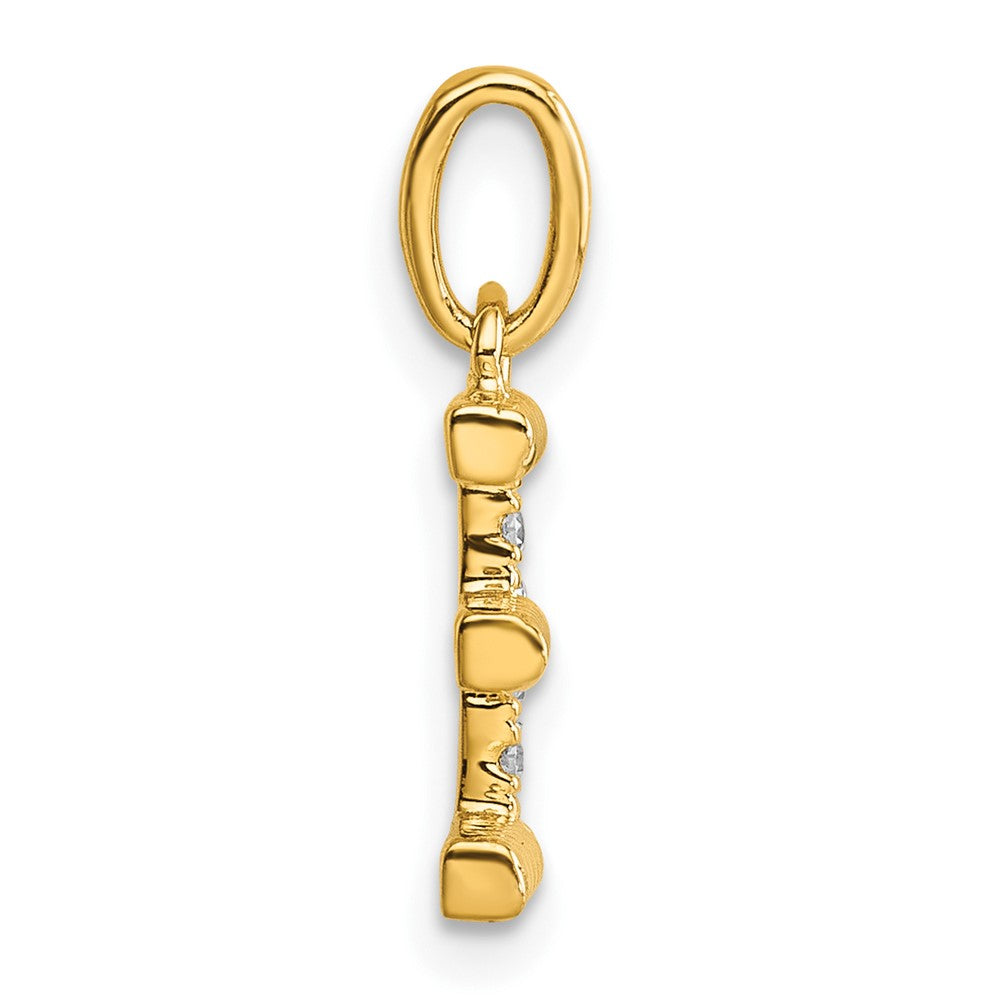 Twisted with .05 ct. Diamond Initial E Charm - WBC