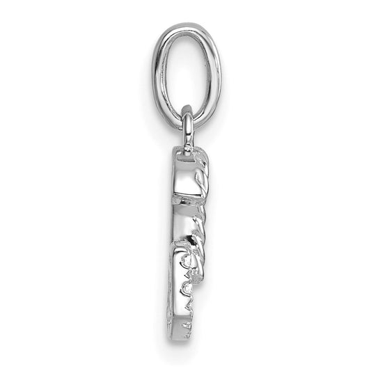 Twisted .07 ct. Diamond Initial G Charm - WBC