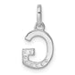 Twisted .07 ct. Diamond Initial G Charm - WBC