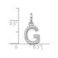 Twisted .07 ct. Diamond Initial G Charm - WBC