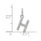 Twisted .07 ct. Diamond Initial H Charm - WBC