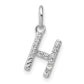 Twisted .07 ct. Diamond Initial H Charm - WBC