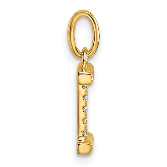 Twisted .05 ct. Diamond Initial I Charm - WBC
