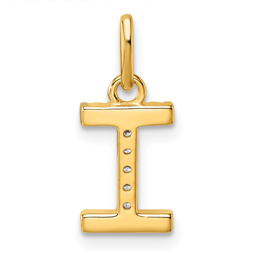 Twisted .05 ct. Diamond Initial I Charm - WBC