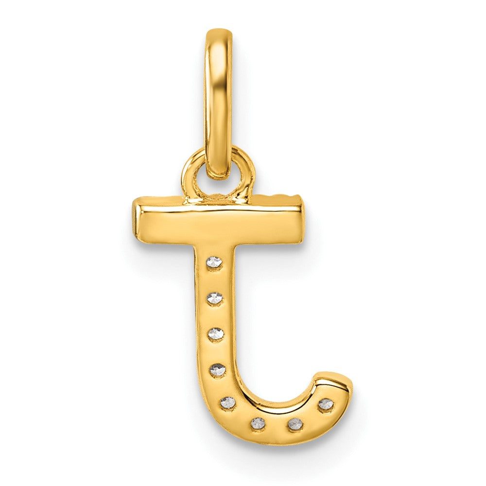 Twisted .07 ct. Diamond Initial J Charm - WBC