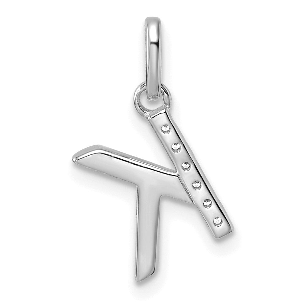 Twisted .05 Ct. Diamond Initial K Charm - WBC