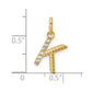 Twisted .05 Ct. Diamond Initial K Charm - WBC