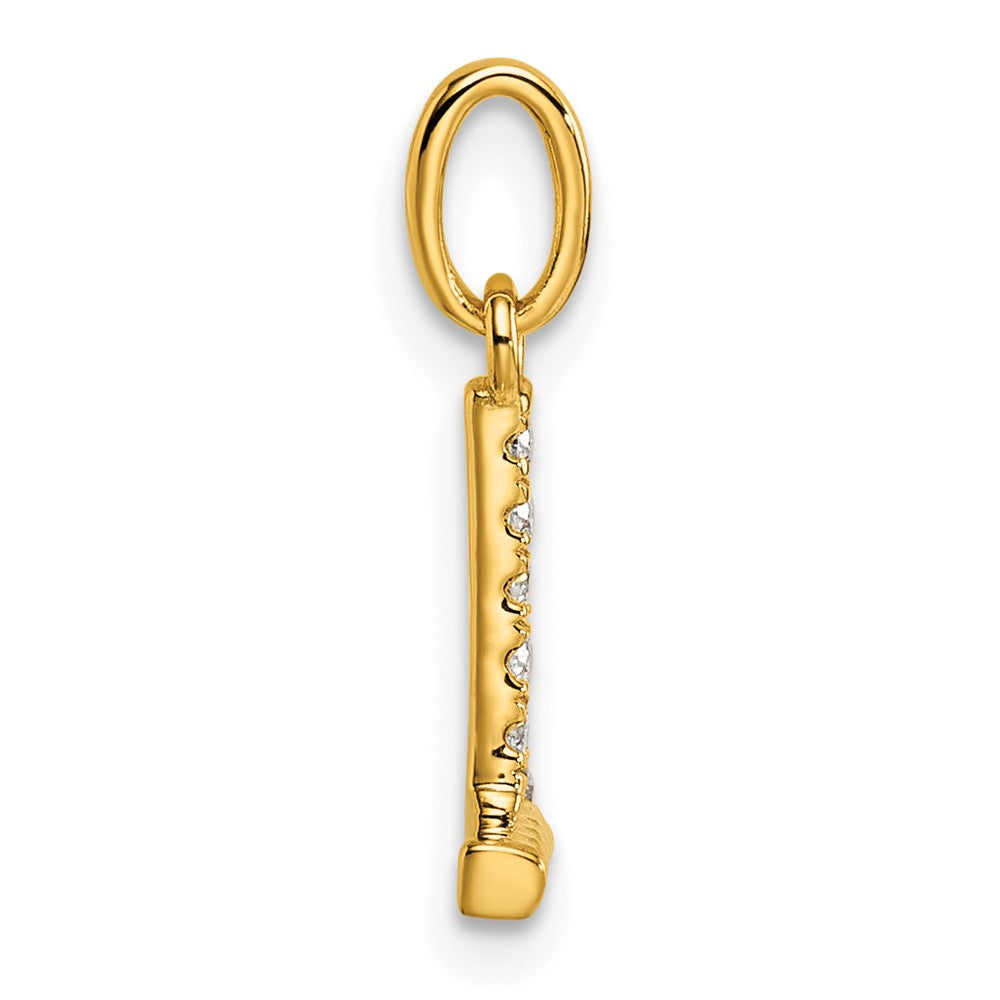 Twisted .05 ct. Diamond Initial L Charm - WBC