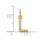 Twisted .05 ct. Diamond Initial L Charm - WBC