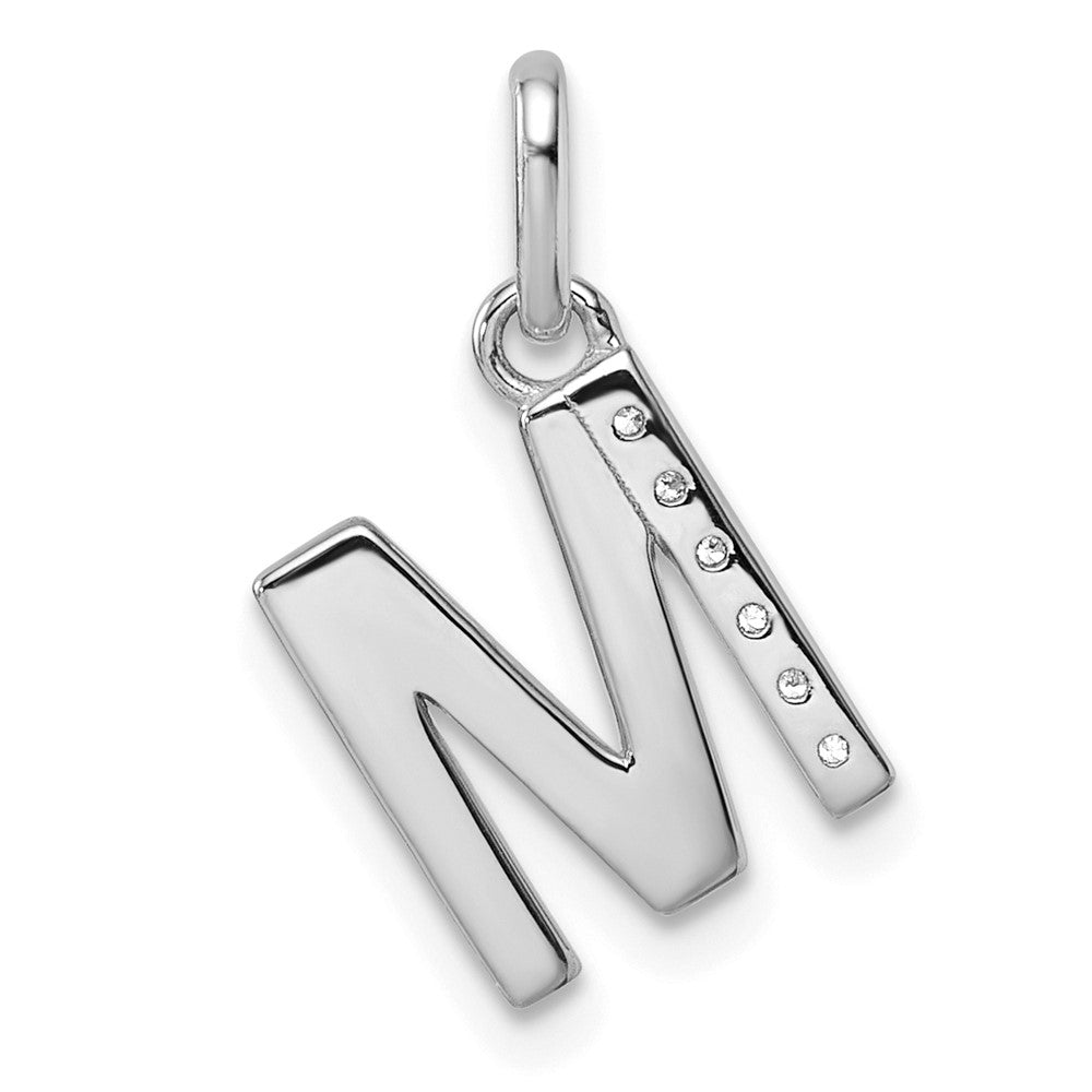 Twisted .05 ct. Diamond Initial M Charm - WBC