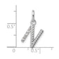 Twisted .05 ct. Diamond Initial N Charm - WBC