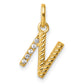 Twisted .05 ct. Diamond Initial N Charm - WBC