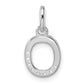 Twisted .07 ct. Diamond Initial O Charm - WBC