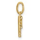 Twisted .05 ct. Diamond Initial P Charm - WBC