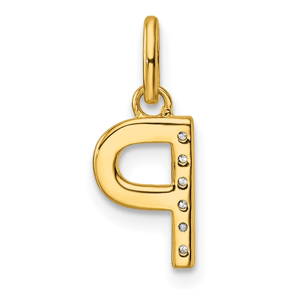 Twisted .05 ct. Diamond Initial P Charm - WBC