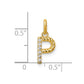 Twisted .05 ct. Diamond Initial P Charm - WBC