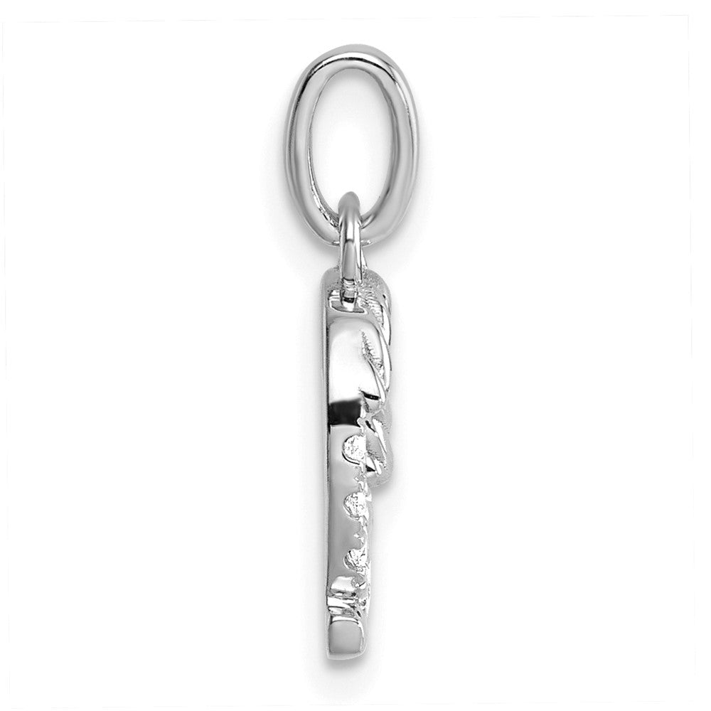 Twisted .07 ct. Diamond Initial Q Charm - WBC