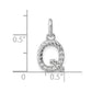 Twisted .07 ct. Diamond Initial Q Charm - WBC