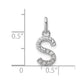 Twisted .07 ct. Diamond Initial S Charm - WBC