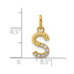 Twisted .07 ct. Diamond Initial S Charm - WBC