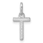 Twisted .05 ct. Diamond Initial T Charm - WBC