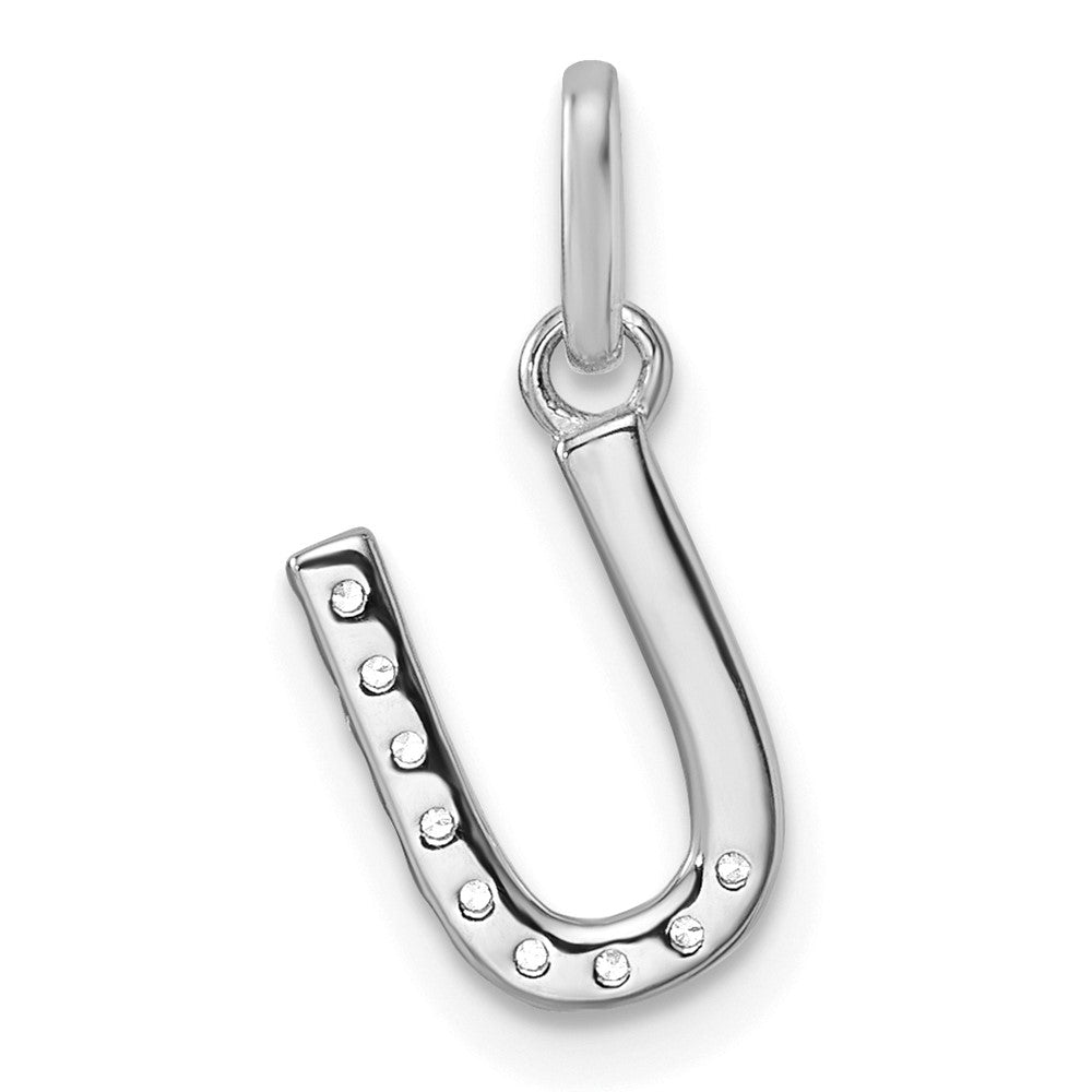 Twisted .10 ct. Diamond Initial U Charm - WBC