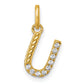 Twisted .10 ct. Diamond Initial U Charm - WBC