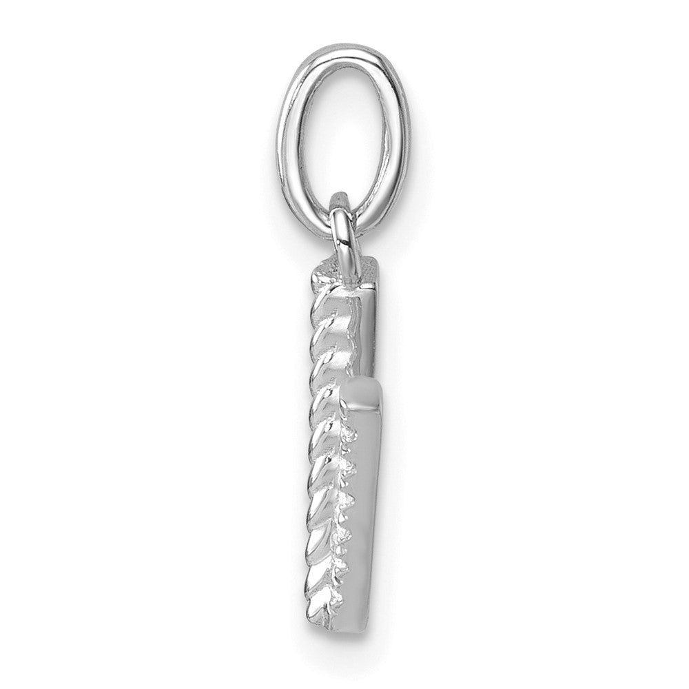 Twisted .05 ct. Diamond Initial V Charm - WBC