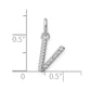 Twisted .05 ct. Diamond Initial V Charm - WBC
