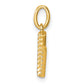Twisted .05 ct. Diamond Initial V Charm - WBC