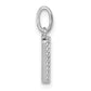 Twisted .05 ct. Diamond Initial W Charm - WBC
