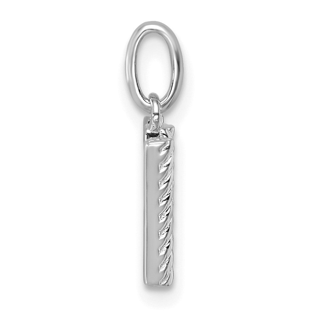 Twisted .05 ct. Diamond Initial W Charm - WBC