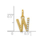 Twisted .05 ct. Diamond Initial W Charm - WBC