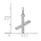 Twisted .05 ct. Diamond Initial X Charm - WBC
