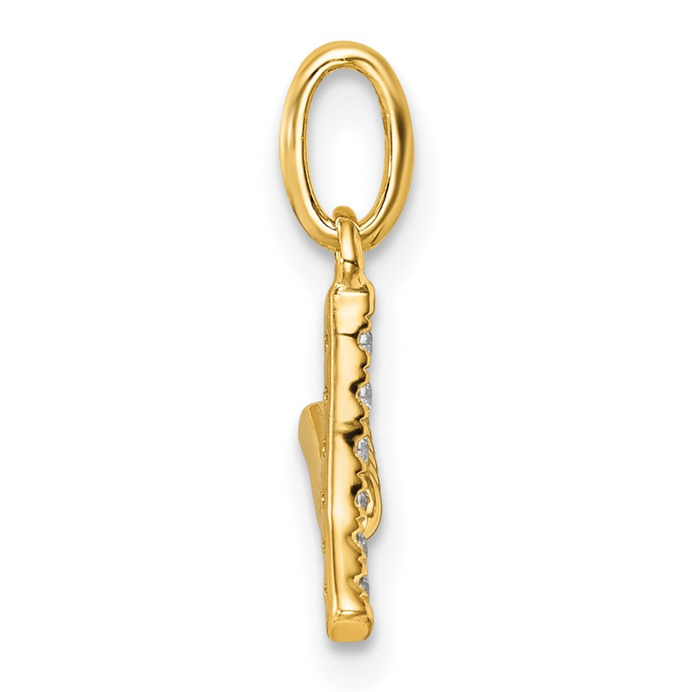Twisted .05 ct. Diamond Initial Y Charm - WBC