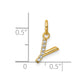 Twisted .05 ct. Diamond Initial Y Charm - WBC
