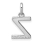 Twisted .05 ct. Diamond Initial Z Charm - WBC