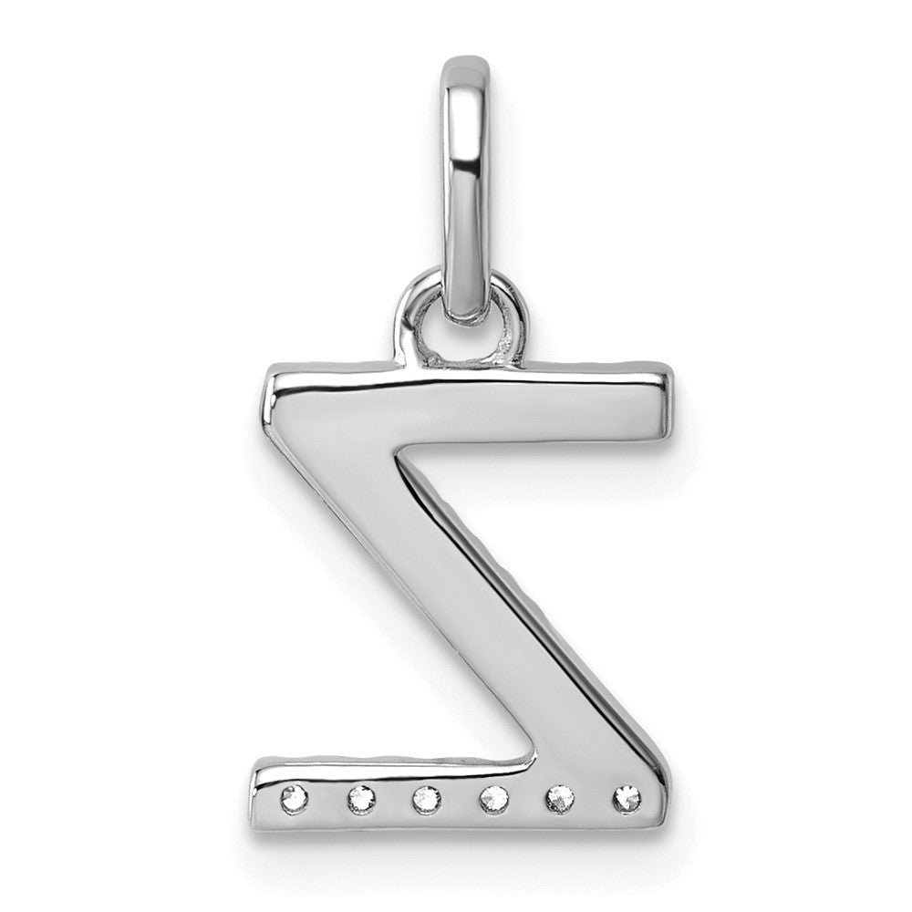Twisted .05 ct. Diamond Initial Z Charm - WBC