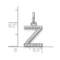 Twisted .05 ct. Diamond Initial Z Charm - WBC