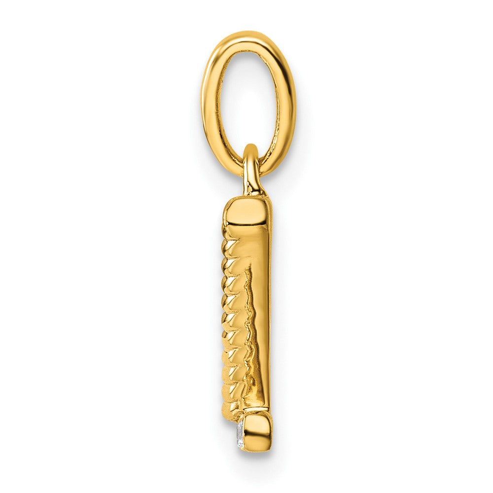 Twisted .05 ct. Diamond Initial Z Charm - WBC