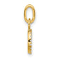 Polished 1/10 carat Diamond Open Circle Charm - WBC