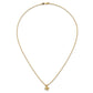 Polished and Hammered 1/20 carat Diamond Butterfly Necklace - WBC