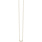 Polished 1/10 carat Diamond Bar Necklace - WBC