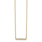 Polished 1/3 carat Diamond Bar Necklace - WBC