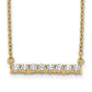 Polished 1/3 carat Diamond Bar Necklace - WBC