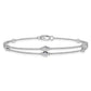 Complete 1/4 carat Diamond Multi-Station Double Strand Bracelet - WBC
