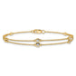 Complete 1/4 carat Diamond Multi-Station Double Strand Bracelet - WBC